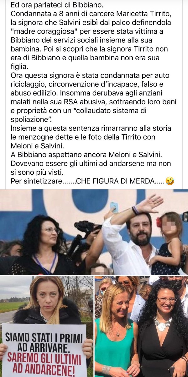 E niente… le <a href="/fratotolo2/">Francesca Totolo</a> proprio non ce la fanno… metti insieme due cose che c’entrano na cippa e condisci con razzismo e complottismo per due spicci di like che danno aria al nulla. (Piccola storia triste di una vita vuota)