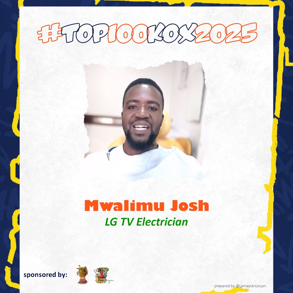 LemayianLeiyan's tweet image. LG Tv Electrician @Josh001J 

#Top100KOX2025