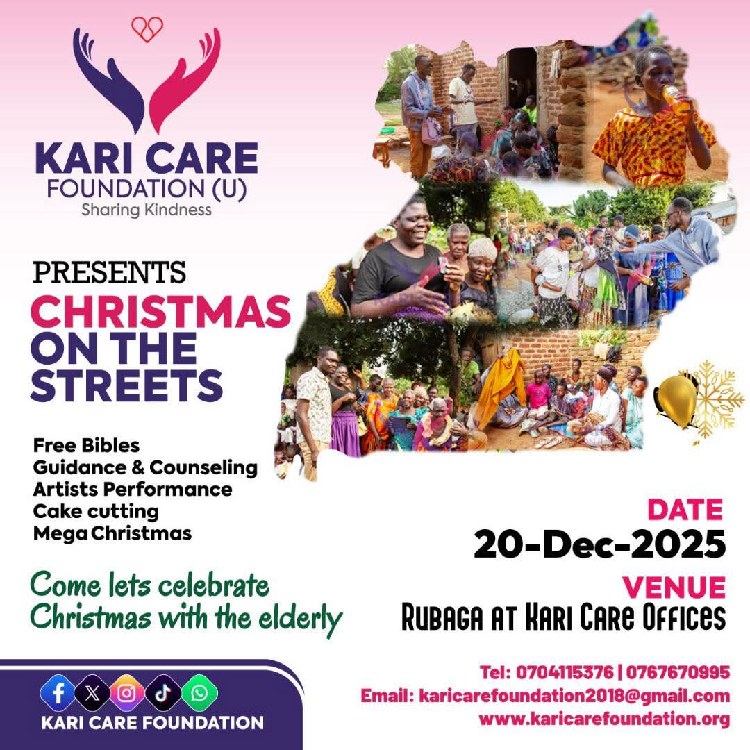We are just days away from making a difference. Christmas on the Streets featuring the Elderly!

For any donations, inquiry or support, kindly contact us via call, text, social media or visit our website; karicarefoundation.org