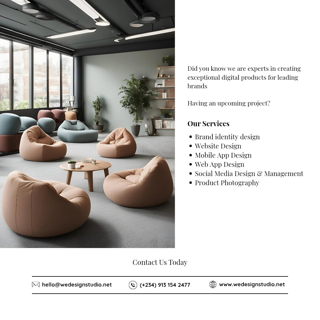 wedesignstudio0's tweet image. Make your brand unforgettable.
We offer: Brand Identity, Logo Design, Websites, Packaging, Social Media Design &amp;amp; more.

Partner with us today and build a brand that stands out.

DM to get started

#BrandDesign #BrandIdentity #DesignStudio #CreativeAgency #BrandStrategy