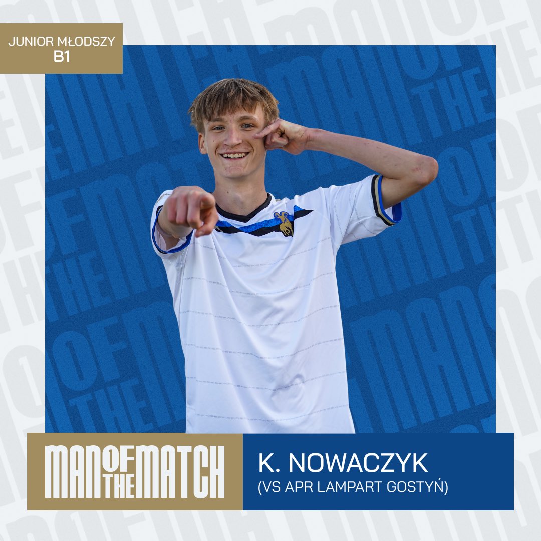 Gość od socjali już w śnie zimowym, ale była jeszcze jedna rzecz do dokończenia - Najlepsi z ostatniej kolejki rundy! 🖤💙🐐

Kacper Madajewski vs Orły Pniewy ⚽️
Jakub Wojciechowski vs Patria Buk II 🃏
Wiktor Bączkowski vs Lampart Jarocin 🧑‍✈️
Karol Nowaczyk vs Lampart Gostyń 🔥