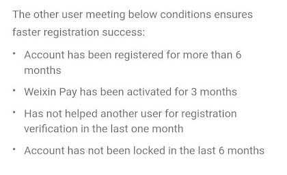 LeanneMac's tweet image. Can anyone on WeChat that meets these criteria help me verify a new account?