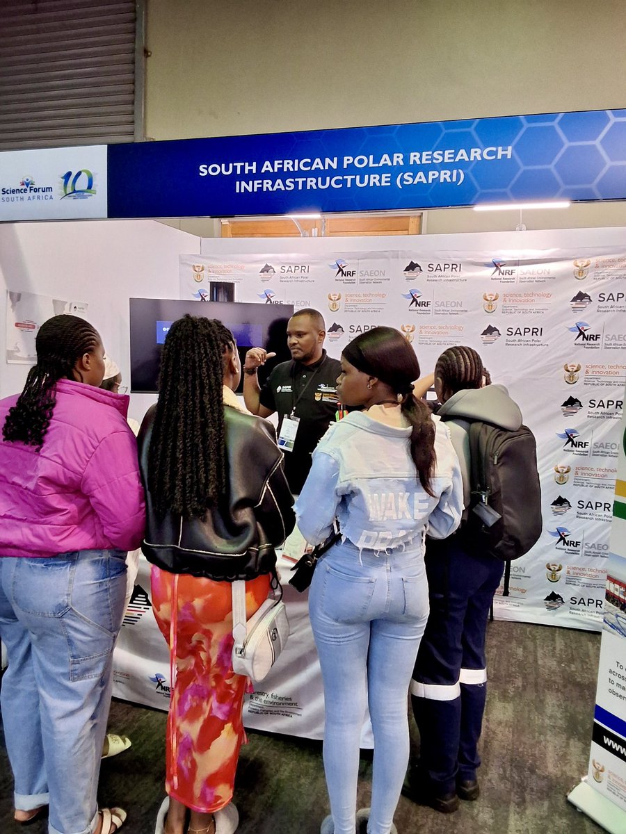 sapri_dsti's tweet photo. Our team is geared up and ready for the Science Forum South Africa, taking place in Pretoria, 24-28 November 2025. We’re bringing Marine and Polar opportunities inland. Come visit us! #SFSA2025 @dstigovza #ScienceForumSA @africascidip https://t.co/hLbRaIfmNZ