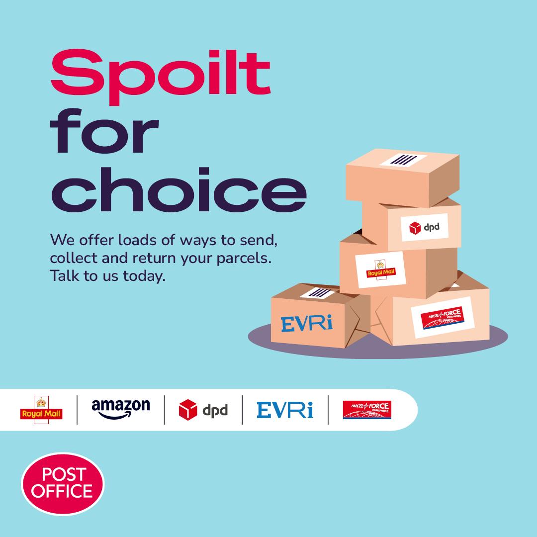 TehidyRdPO's tweet photo. With Royal Mail, Amazon, DPD, Evri and Parcelforce Worldwide - we make sending, collecting and returning your parcel so much easier!​

Pop in today and find out more. 📮📦​

#TehidyRoadPostOffice https://t.co/In7gdiNFck