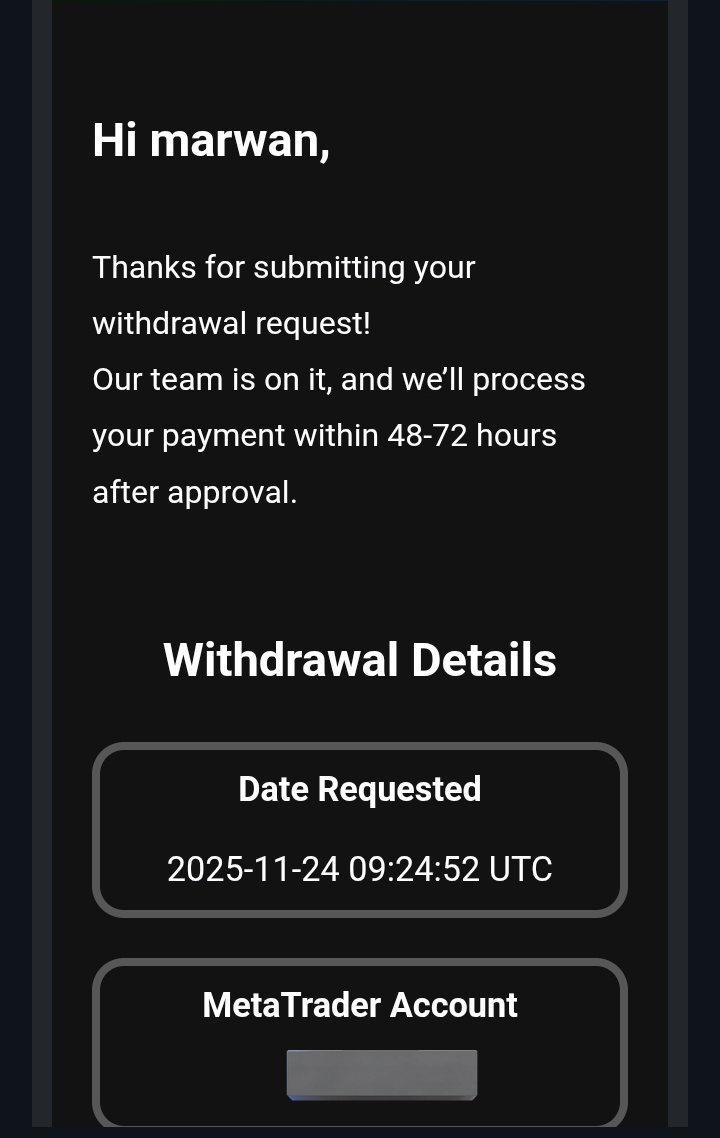 Request second payout with <a href="/Atmosfunded/">Atmos Funded</a> 
Let's see how much time it will will take for them to approve 
My last payout process in less than two business days