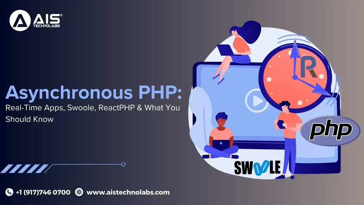 aistechnolabs's tweet image. ⚡ Asynchronous PHP is leveling up real-time apps.

With Swoole, ReactPHP &amp;amp; WebSockets, you get faster performance, more concurrency &amp;amp; instant updates.

Full breakdown 👉 aistechnolabs.com/blog/asynchron…

#PHP #Swoole #ReactPHP #AIStechnolabs