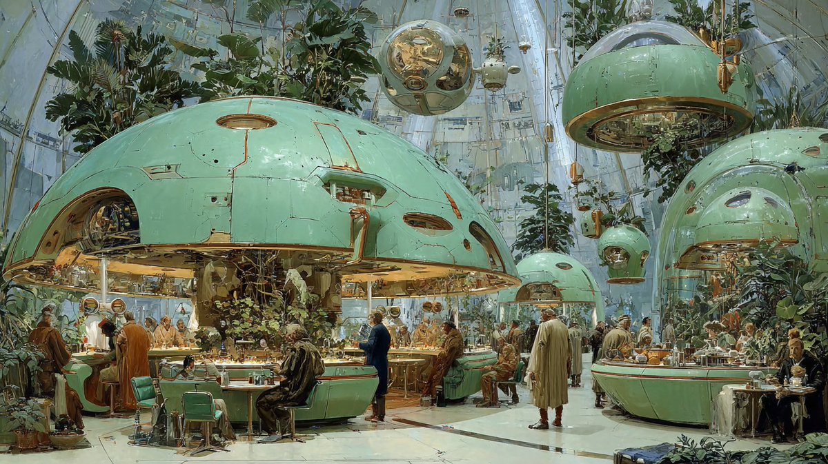 FOulhiou's tweet photo. #Promptshare

🖊️An oil-painted scene merging the aesthetics of Bruce Pennington and Chris Foss, portraying a vibrant, overgrown [SUBJECT] on a distant planet, in Buttermilk (#EDD38C), Light Olive Green (#87AC23), Sap Green (#556B2F), and Copper (#B36700) --ar 16:9 --s 750

Share➡️ #cp49