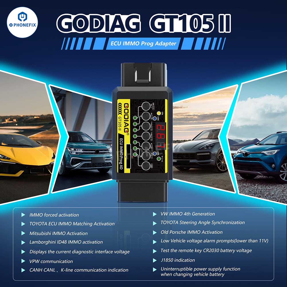 vipprogrammer_'s tweet image. GODIAG GT105 II ECU IMMO Prog AD ECU Connector IMMO matching technicians, ECU programming engineers, etc.

#carrepair #programmer #icsockets #adapter #ecurepair #ecufixtool #autofister #Automotive