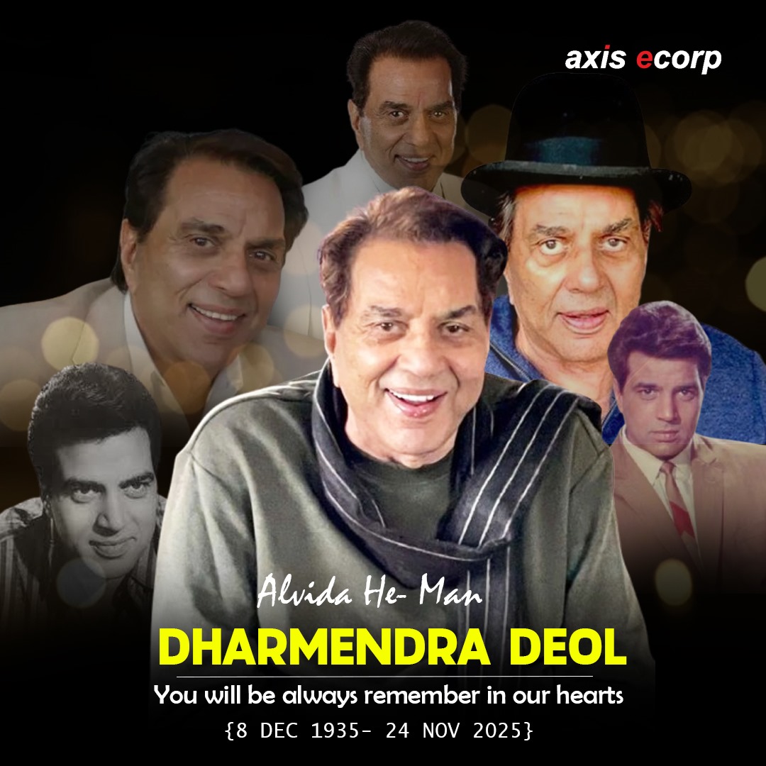AxisEcorp's tweet photo. A legendary star, a timeless icon, and a true gentleman. Dharmendra Deol ji, your legacy will live forever in our hearts. Rest in peace. You will always be remembered. 🙏🙏

#AxisEcorp #Bollywood #DharmendraDeol #OmShanti #RestInPeace #धर्मेंन्द्र_सिंह_देओल #DharmendraDeath https://t.co/v1iqsSNePL