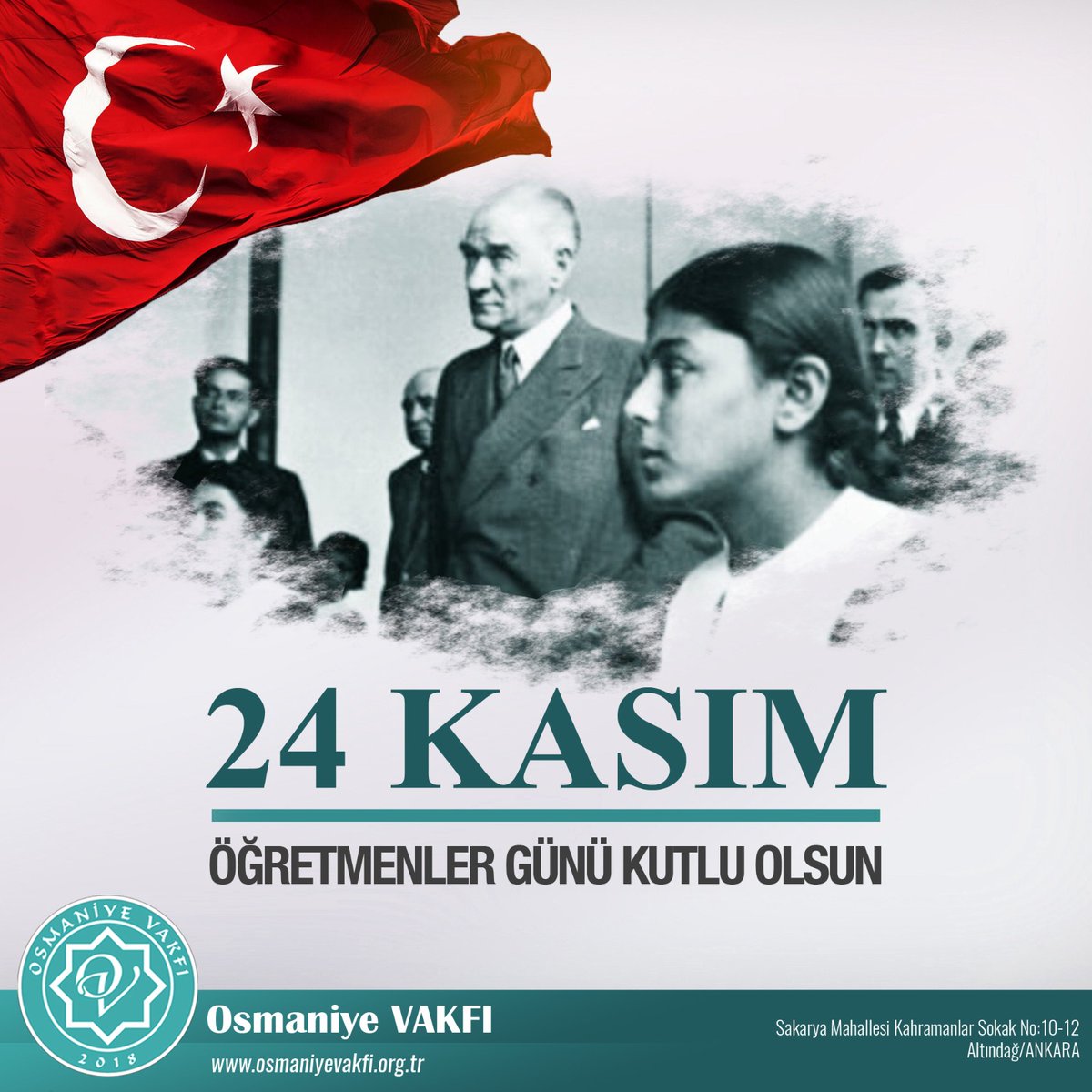 24 Kasım Öğretmenler Günü kutlu olsun...