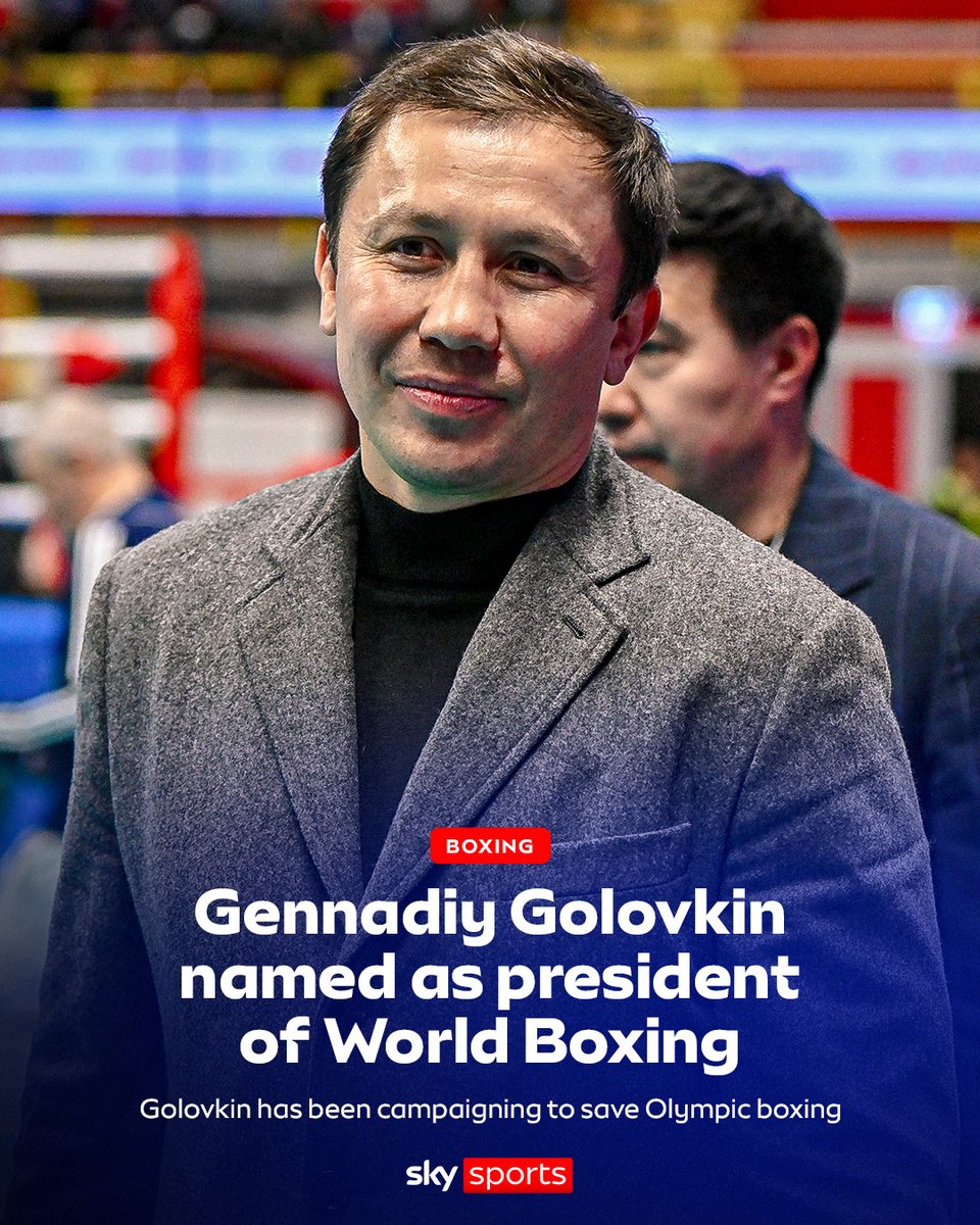 SkySportsBoxing's tweet image. Gennadiy Golovkin has been named as the president of World Boxing, the body founded to rescue the Olympic sport 🚨🥊