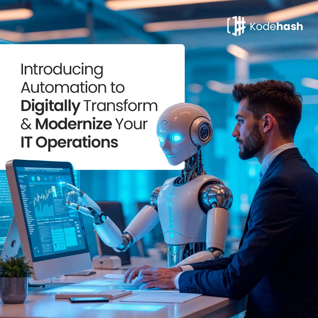 Modernize your IT infrastructure through automated processes. Discover the best automations for your IT operations with Kodehash's IT consulting solutions. Automatically handle every repetitive task to strategically transform every process.
#kodehash #ITConsulting #BusinessGrowth