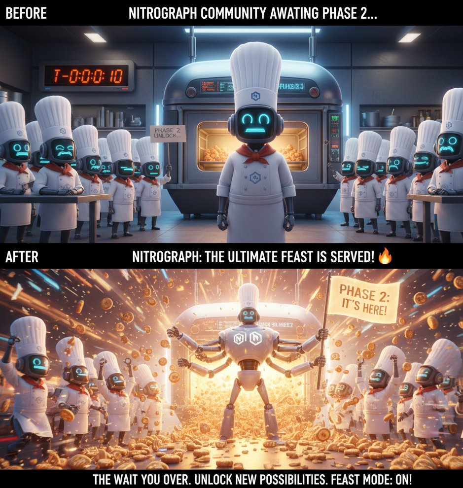 driew90's tweet image. When you know the @Nitrograph team is cooking up something amazing for Phase 2...🤖🧑‍🍳

We&apos;ve all been eagerly awaiting the &quot;Ding!&quot; from the oven. Get ready for innovative features and unmatched efficiency.

The wait is almost over. Party mode: ON!

#AIAgents #Nitrograph #Tech