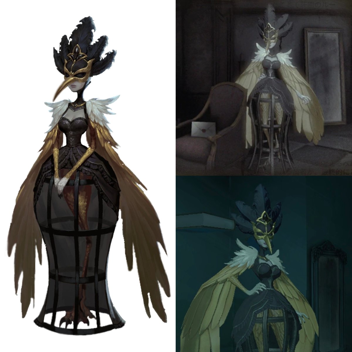 idvclue's tweet image. [ Potential ID Switch ]

Alice often gets symbolized as a nightingale in the game&apos;s lore which heavily suggests that she could be Miss Nightingale. Maybe later in the story we&apos;ll get her as a playable hunter so that would mean that Alice would have a 3rd identity switch if true.