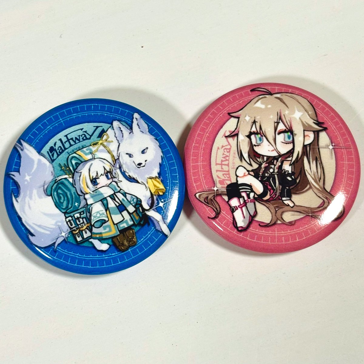 缶バッジ 🙋‍♀️＜私がデザインしました めちゃくちゃいい感じそうで嬉しい