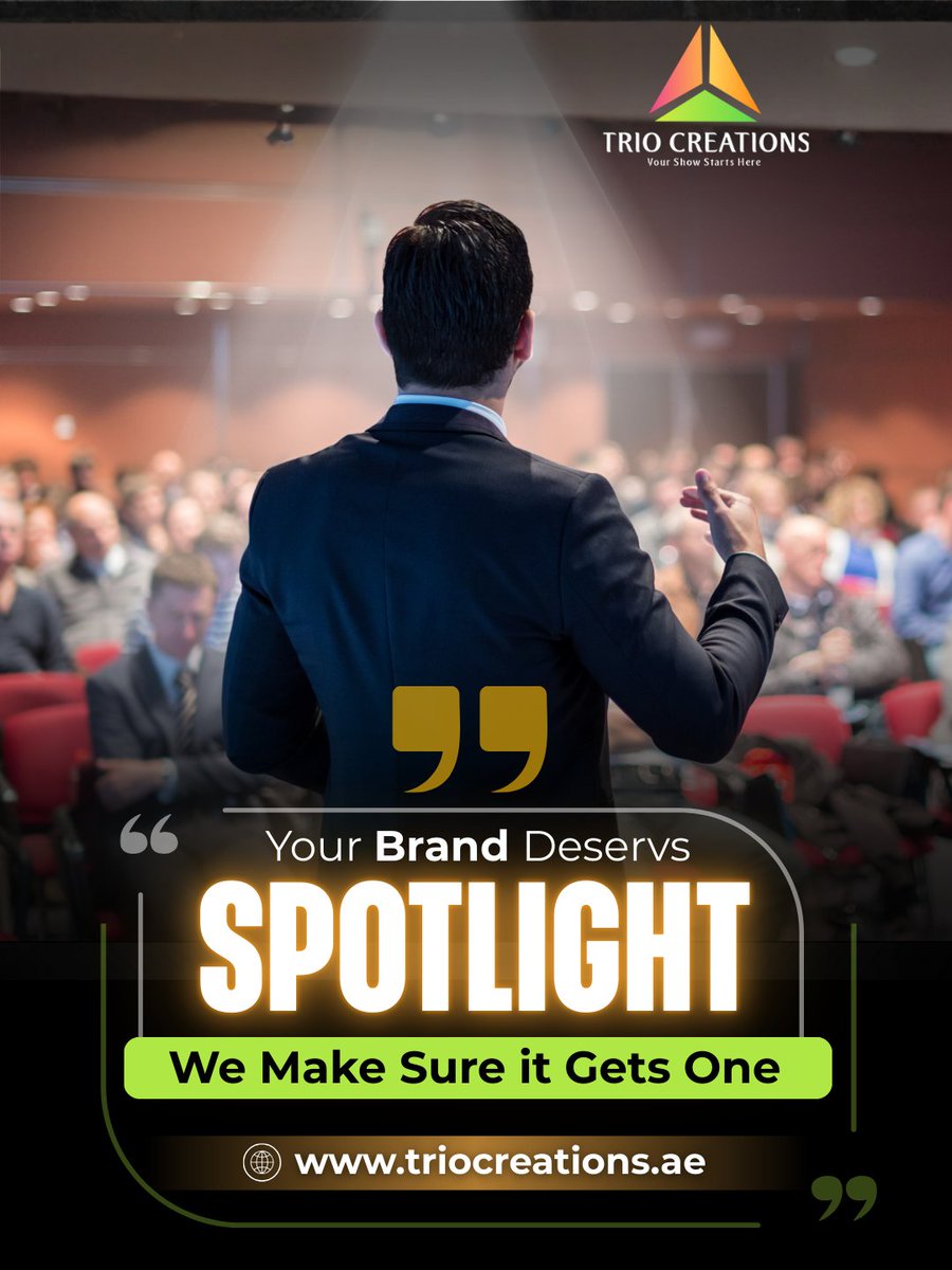 triocreations's tweet image. ✨ Your brand deserves more than presence — it deserves the spotlight.
From concept to execution, we make sure your audience remembers you. 🚀

🌐 triocreations.ae

#branding #eventdesign #exhibitions #brandactivation #uaebusiness #marketing #trioCreations 🚀
