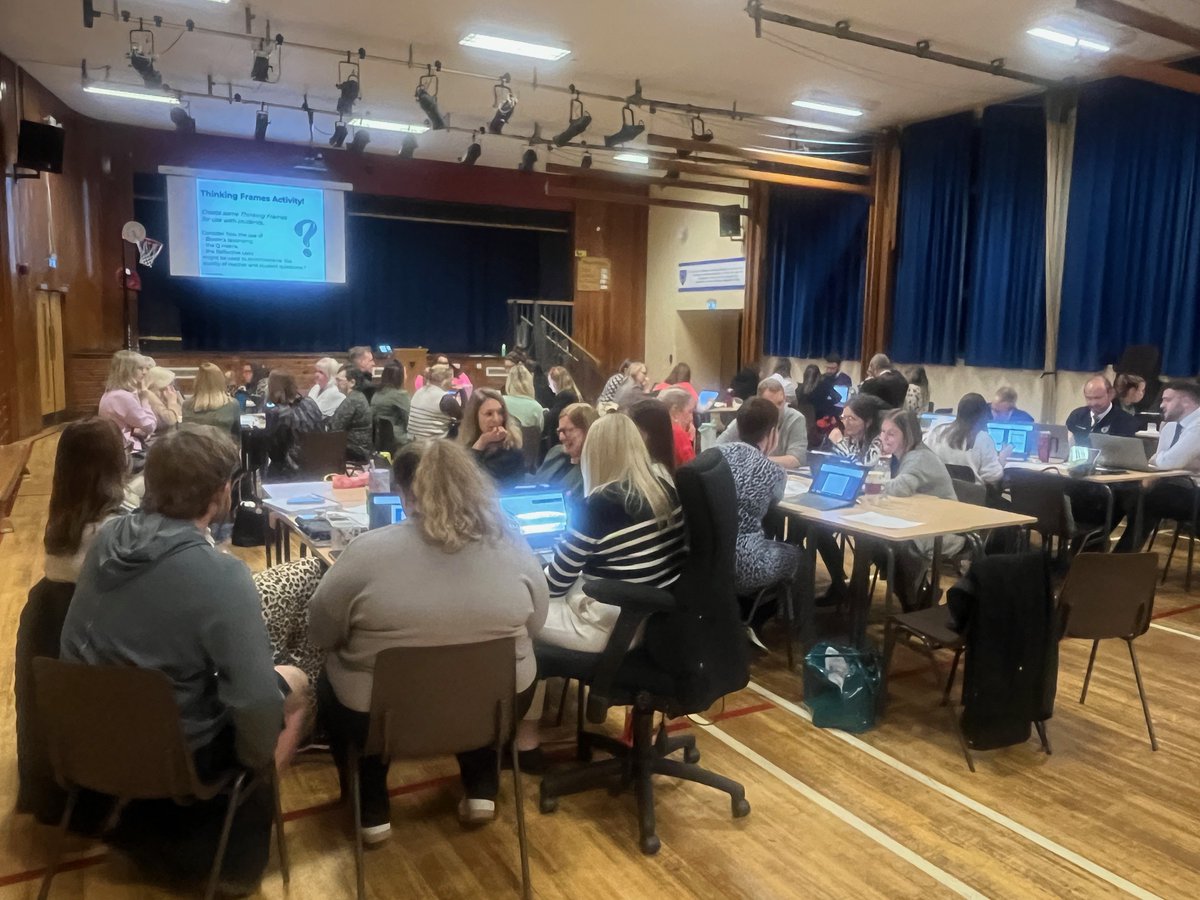 thinkschoolcom's tweet image. What an interesting recent twilight session with the whole staff of @BSSO1961 who have started using Thinking Frames across the school - a great opportunity to share the growing practice and go deeper with the use of these powerful metacognitive tools. #metacognition #wholeschool