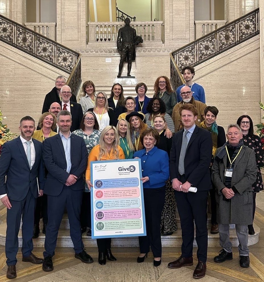 PPR_Org's tweet image. Government must tackle the root causes of mental distress.

New Script welcomes @BelfastTrust request to meet today on Give 5.

#Take5 is for individuals. 
#Give5 is for government.

Time for Health Trusts to follow political parties’ lead and endorse it.