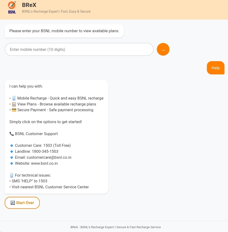 BSNLEmployees's tweet image. If you haven’t tried it yet, check out the BSNL chatbot — quick, simple and surprisingly helpful for basic queries. #BSNL

Give it a try! 👇
chatbot.bsnl.co.in