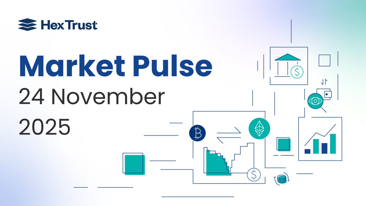 Hex_Trust's tweet image. 📊In this week’s Market Pulse: Deleveraging bites, institutional rails refuse to blink

📈 Read the Market Pulse here → hextrust.com/resources-coll…

Here’s what we’re watching:
🔹BTC dipped to $80k, stabilising above $83k; ETH lagged on USD and BTC ratio
🔹ETF redemptions remained…
