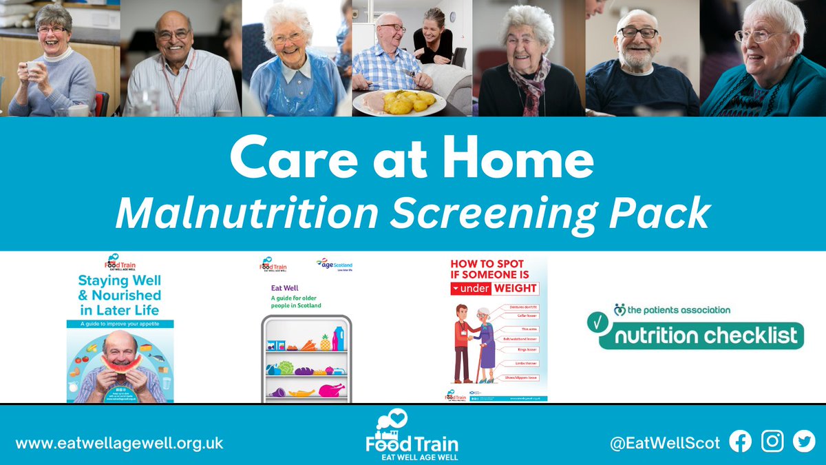Our Care at Home: Malnutrition Screening Packs are designed to help care orgs &amp; carers feel confident in addressing #malnutrition with older people and provides guidance on screening tools.
Supported by the Care Inspectorate
Get a Free Digital Pack Here: tinyurl.com/47ww4nu6