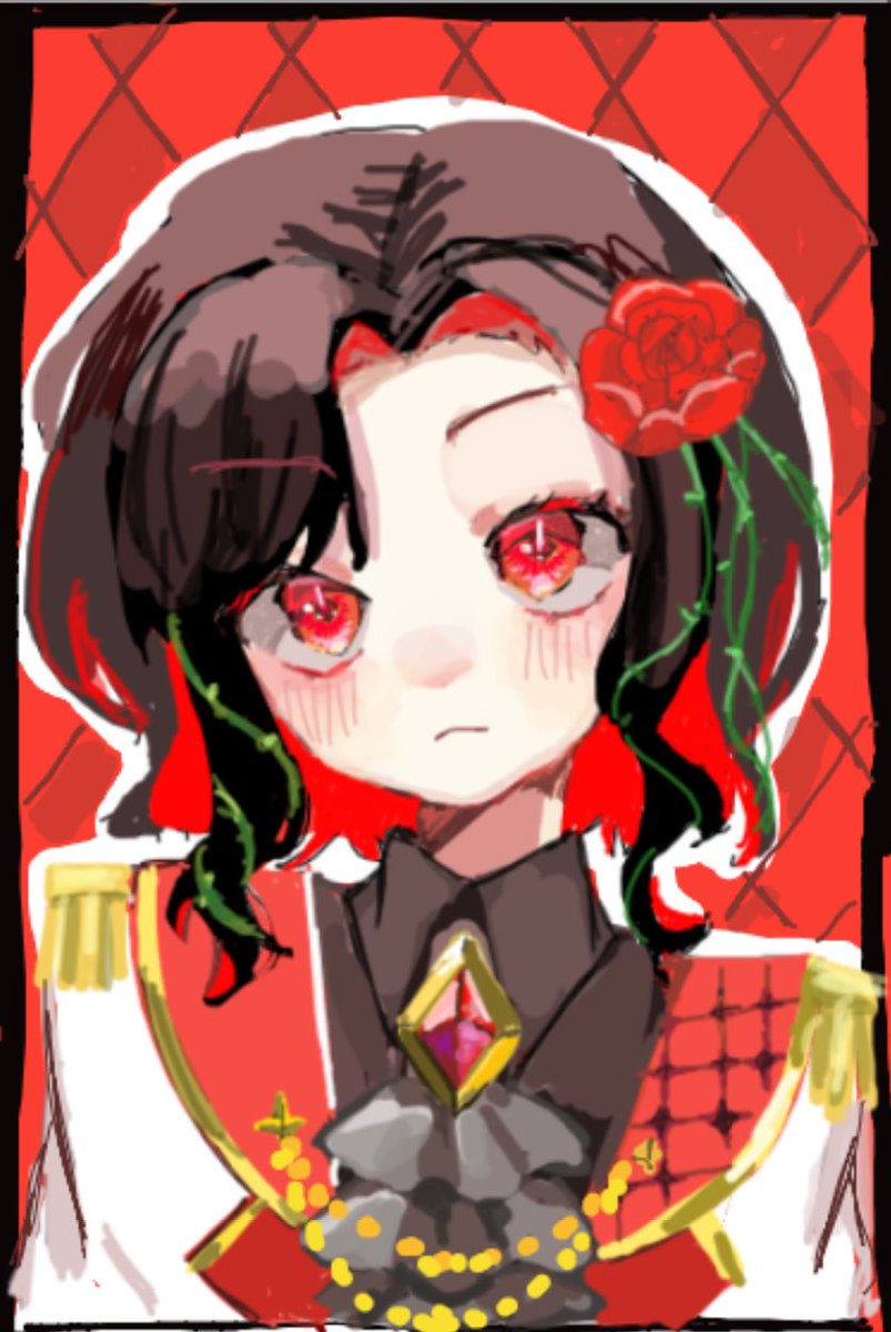 #三連休はフォロワーさんが増えるらしい
最近絵チャにハマってます🖌
(1枚目は人のOCを書かせて頂いた物)