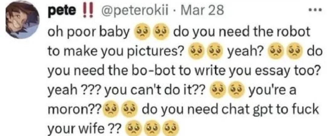 Officersch0ice's tweet image. It’s wild that ChatGPT so much fck that it’s adopted your vernacular