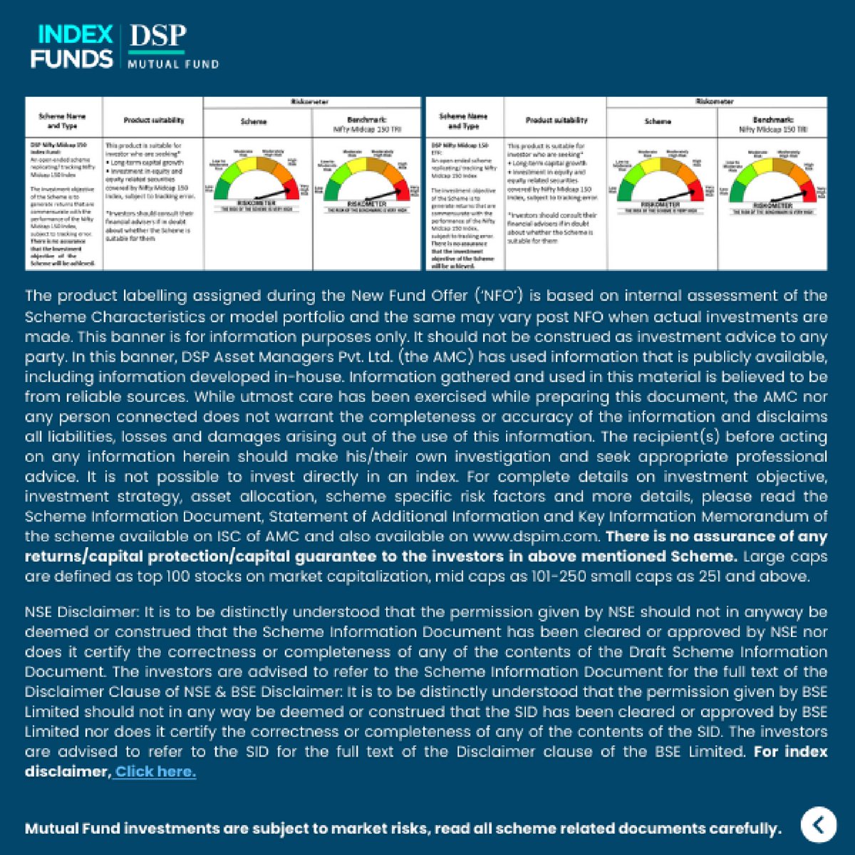 dspmf's tweet image. Midcaps have always been an important part of India’s growth story.

Today we have launched the DSP Nifty Midcap 150 Index Fund and ETF to make that story more accessible.

Invest now: tinyurl.com/NM150IF