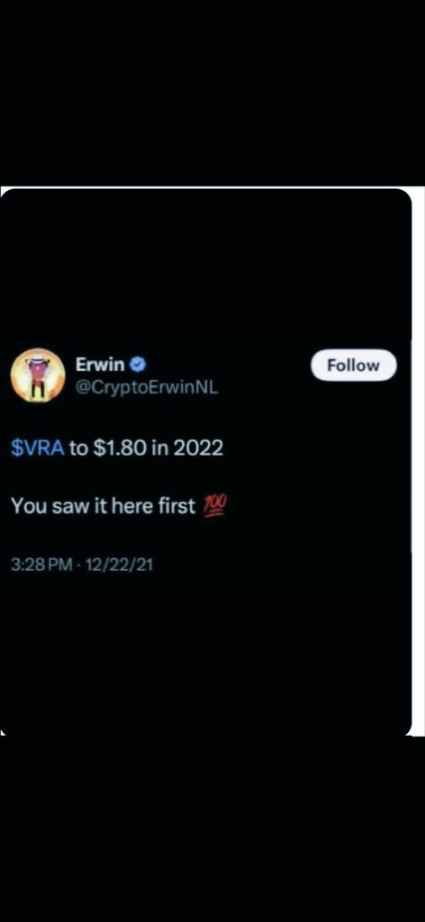 Hello Sir? 
I want my refund! 
$Vra 
<a href="/verasitytech/">Verasity</a> 

It's ok to be bullish when things are working and team is involved. But you can't be a moonboi when there is a silence from the team, no quarterly burns. No pov separation. Road map needs to be reviewed lol 
$tel $btc $xrp $rio