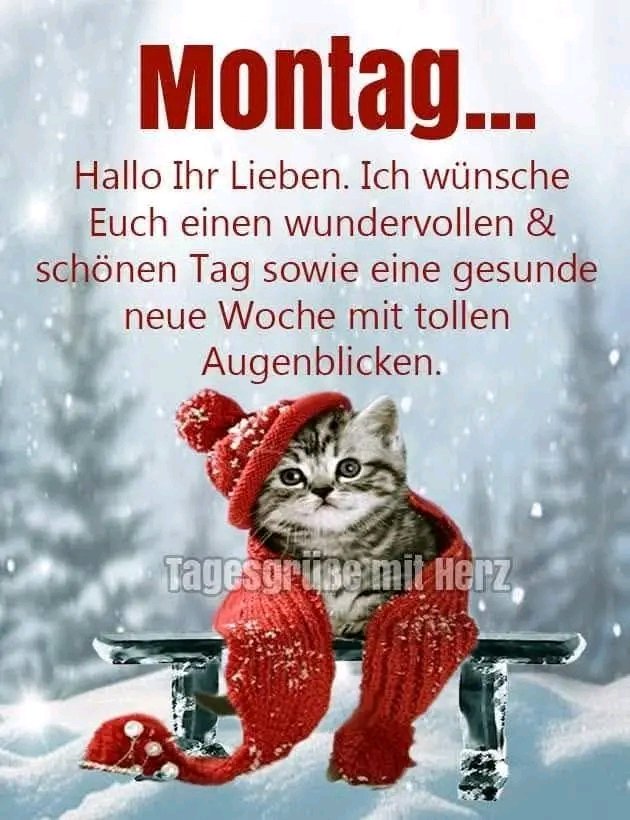 Schönen guten Morgen und einen guten Wochenstart.