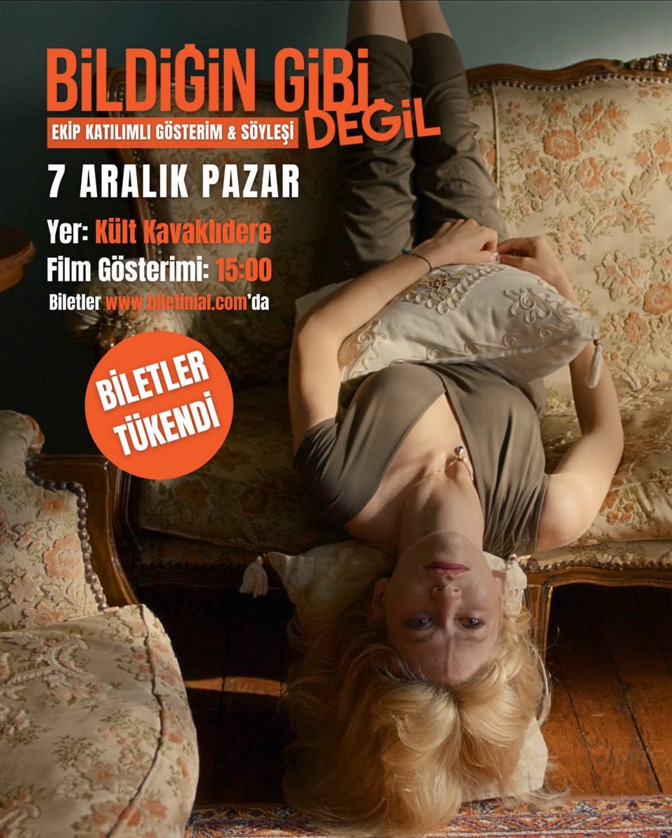 Talep üzerine aynı gün saat 12:00 için bir seans daha açıldı. Biletler Biletinial’da 🎫🤩