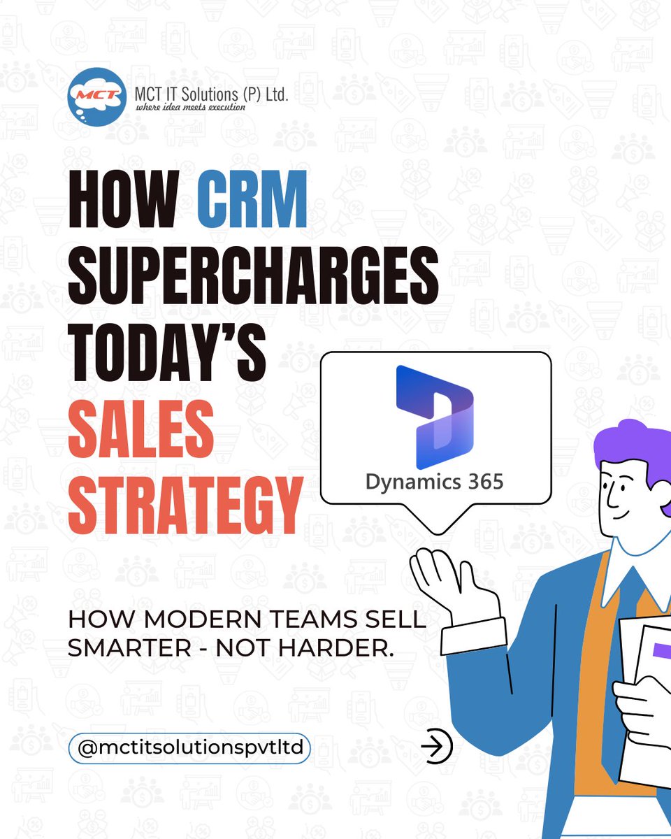 mctitsolutions's tweet image. Discover how modern CRM strategies boost sales with smarter conversations, automation, forecasting, and personalization. Learn how Dynamics 365 helps teams sell faster and smarter with real-time insights and seamless collaboration.

#D365 #CRM #sales #Automations