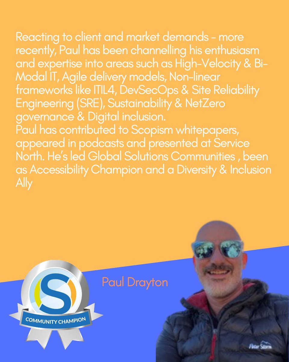 ScopismSteph's tweet image. Welcome Paul Drayton to the SIAM Community Champions!

Bringing 25+ years of knowledge and experience as well as his contagious energy to our community.

Huge thanks to our Champions: Michelle, Simon, David, Markus, Steve, Helen, Barry, Ian, Shivanand, Tarun, and now Paul.
#SIAM
