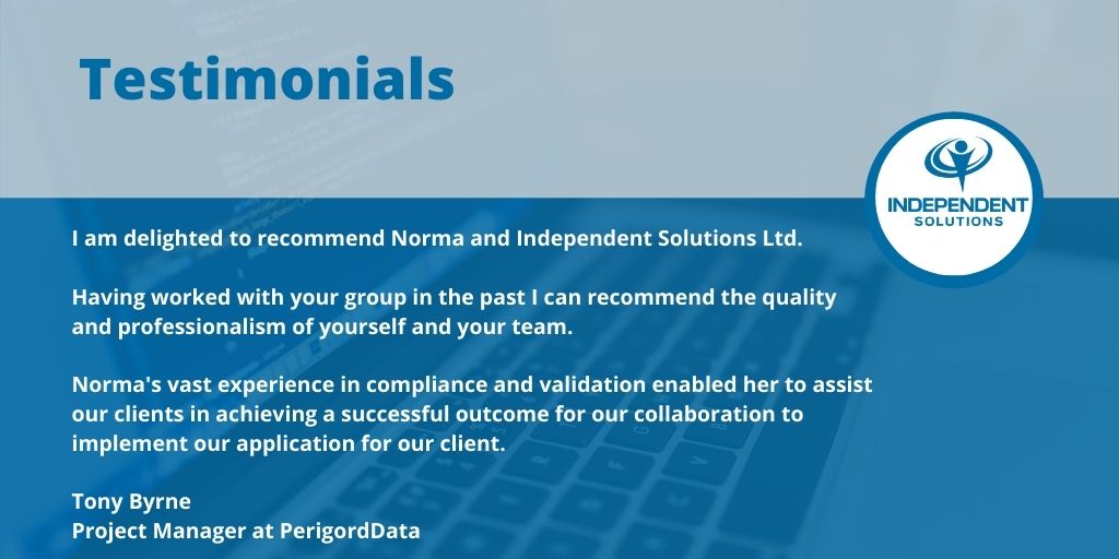 IndependentSol4's tweet image. Thanks to Tony Byrne for the lovely testimonial!! More recommendations!! &amp;gt; independentsolutions.ie/recommendations #Pharma #BioTech #MedTech #Pharmaceuticals
