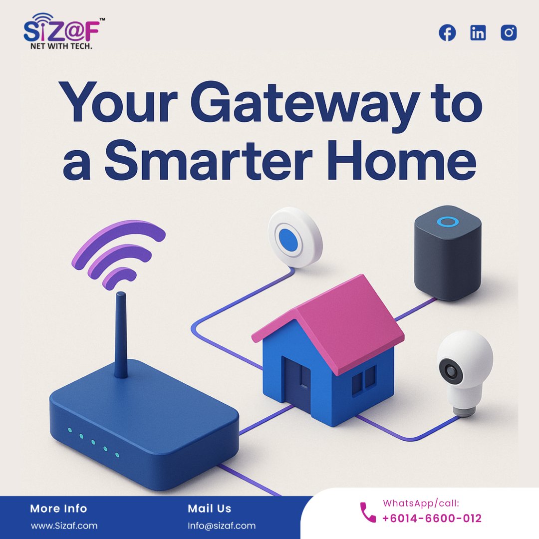SizafInfocomm's tweet image. Unlock the Power of Smart Living 🏠✨
Your home is smarter than you think — and it starts with a strong, reliable internet connection.
🌐 sizaf.com

#SmartHome #Sizaf #SmartLiving #HomeAutomation #IoT #InternetSolutions #SmartSecurity #FutureHome #MalaysiaTech