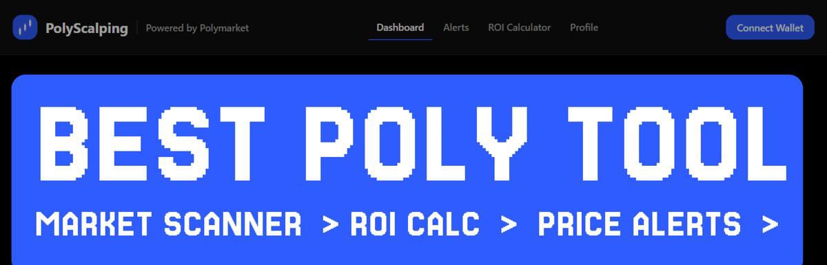 Frogthoshi_'s tweet image. FINALLY  @PolyScalping 

The Polymarket Tool Traders Actually Use

if you trade on Polymarket, listen up.
Most tools out there are slow, clunky, or overcomplicated. 

PolyScalping? Totally different. Feels like it was made by traders who actually live in order