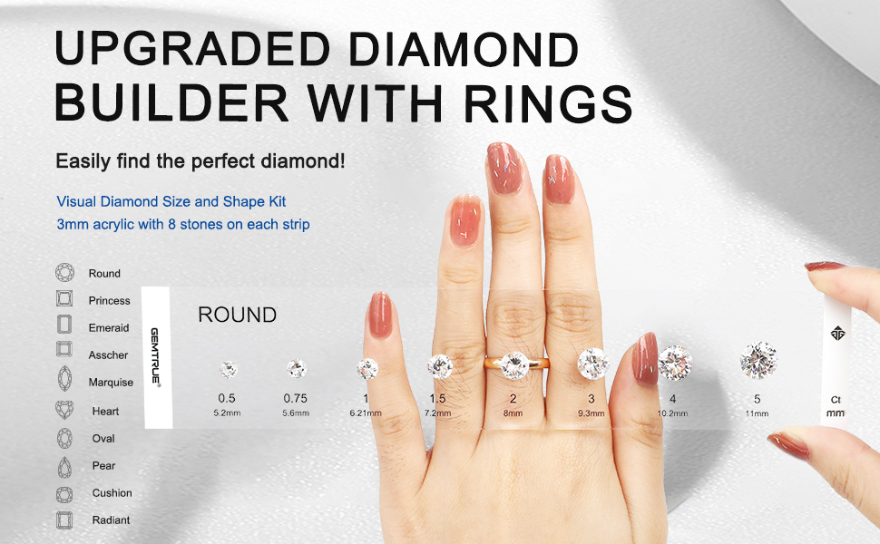 GemtrueUK's tweet image. 💍 Find your dream diamond in seconds! With the GemTrue Diamond Selector, you can try different shapes and sizes right on your hand — no guesswork, just sparkle. ✨ Perfect for jewelers, gem lovers, or anyone picking the perfect ring! #Diamond #JewelryTool #DiamondSelector