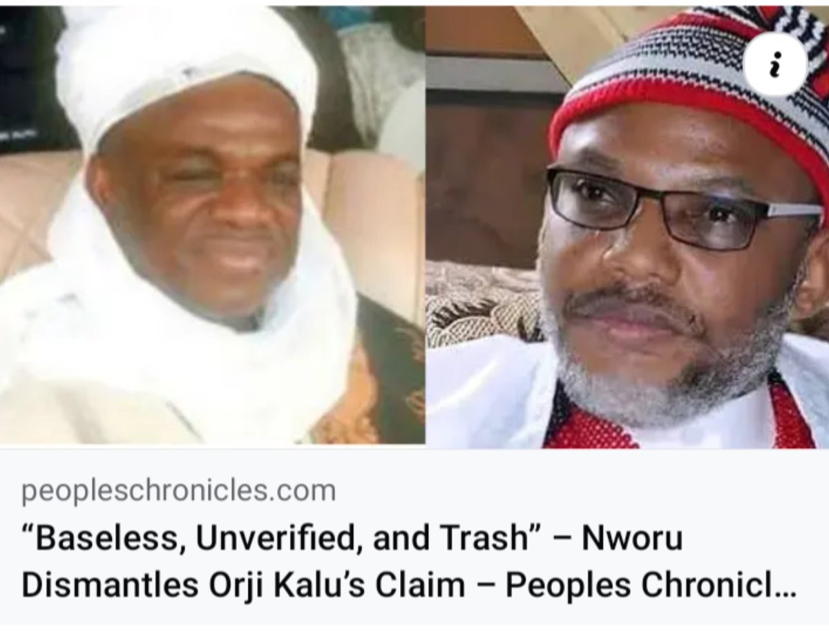 Baseless, Unverified, and Trash” - Nworu Dismantles Orji Kalu’s Claim

peopleschronicles.com/baseless-unver…