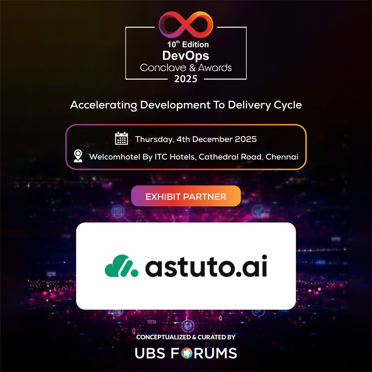 ubsforums's tweet image. ✨𝗪𝗲𝗹𝗰𝗼𝗺𝗶𝗻𝗴 𝗢𝘂𝗿 𝗘𝘅𝗵𝗶𝗯𝗶𝘁 𝗣𝗮𝗿𝘁𝗻𝗲𝗿 – 𝗮𝘀𝘁𝘂𝘁𝗼.𝗮𝗶

We are delighted to welcome 𝗮𝘀𝘁𝘂𝘁𝗼.𝗮𝗶 as our 𝗘𝘅𝗵𝗶𝗯𝗶𝘁 𝗣𝗮𝗿𝘁𝗻𝗲𝗿 for the 𝟭𝟬𝘁𝗵 𝗘𝗱𝗶𝘁𝗶𝗼𝗻 𝗗𝗲𝘃𝗢𝗽𝘀 𝗖𝗼𝗻𝗰𝗹𝗮𝘃𝗲 &amp;amp; 𝗔𝘄𝗮𝗿𝗱𝘀 𝟮𝟬𝟮𝟱.

📅 𝗧𝗵𝘂𝗿𝘀𝗱𝗮𝘆, 𝟬𝟰𝘁𝗵…