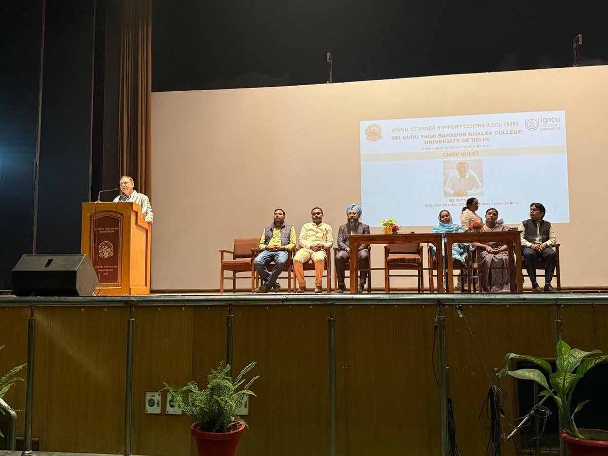 IGNOU_RCDelhi2's tweet image. Induction Meeting at LSC-29069, SGTB Khalsa College