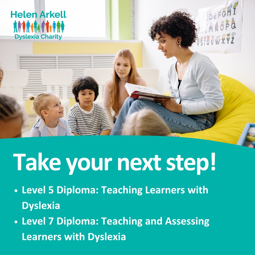 Applications Open! Become a specialist teacher or assessor with our Level 5 and Level 7 Diplomas. Apply today: helenarkell.org.uk/courses-and-ev… #Dyslexia #Neurodiversity #TeachingQualifications #CareerDevelopment #HelenArkell #Teach #Dyslexia