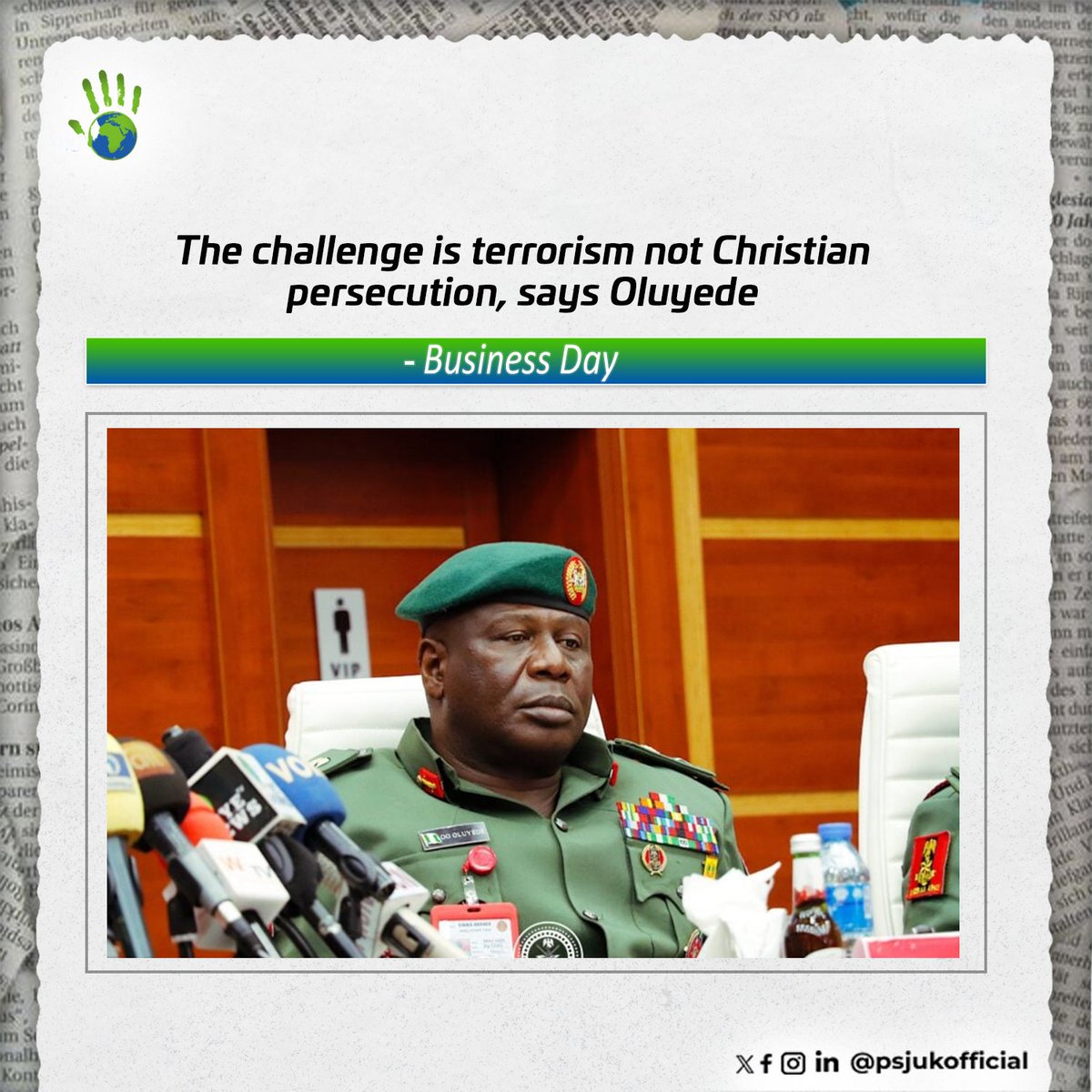 PSJUK_Official's tweet image. Recent updates shed light on ongoing security challenges in Nigeria – from insecurity issues to terrorist attacks and incidents of violence.

Join us as we make efforts to end incessant violence and ensure that there is peace in Nigeria.

Stay in the know psjuk.org/news