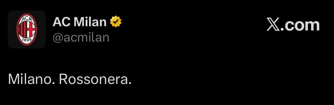 mondesportifLDN's tweet image. 𝙈𝙄𝙇𝘼𝙉. ❤️🖤

#ACM | #SerieA