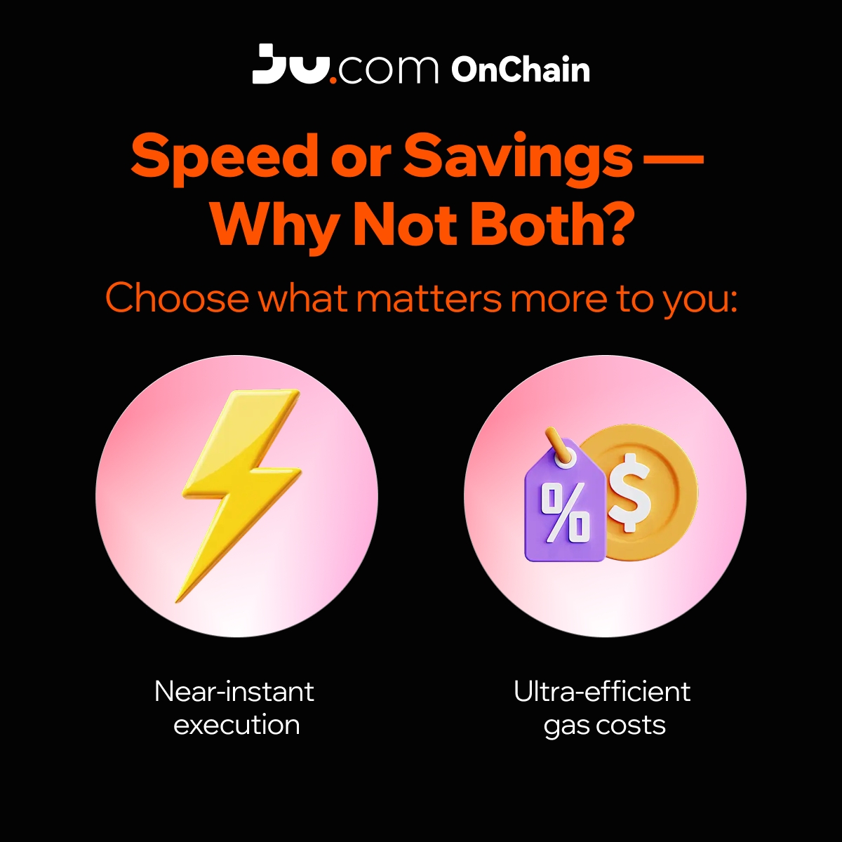 Jucom_onchain's tweet image. ⚡️ Today’s OnChain Check-In
When you trade on Ju.com OnChain, what stands out first?
🔥 Blazing execution speed
🧩 Surprisingly low gas fees

Drop an emoji to vote —
(And yes… you might be right either way 😏)
#JucomOnChain #OnChainTrading