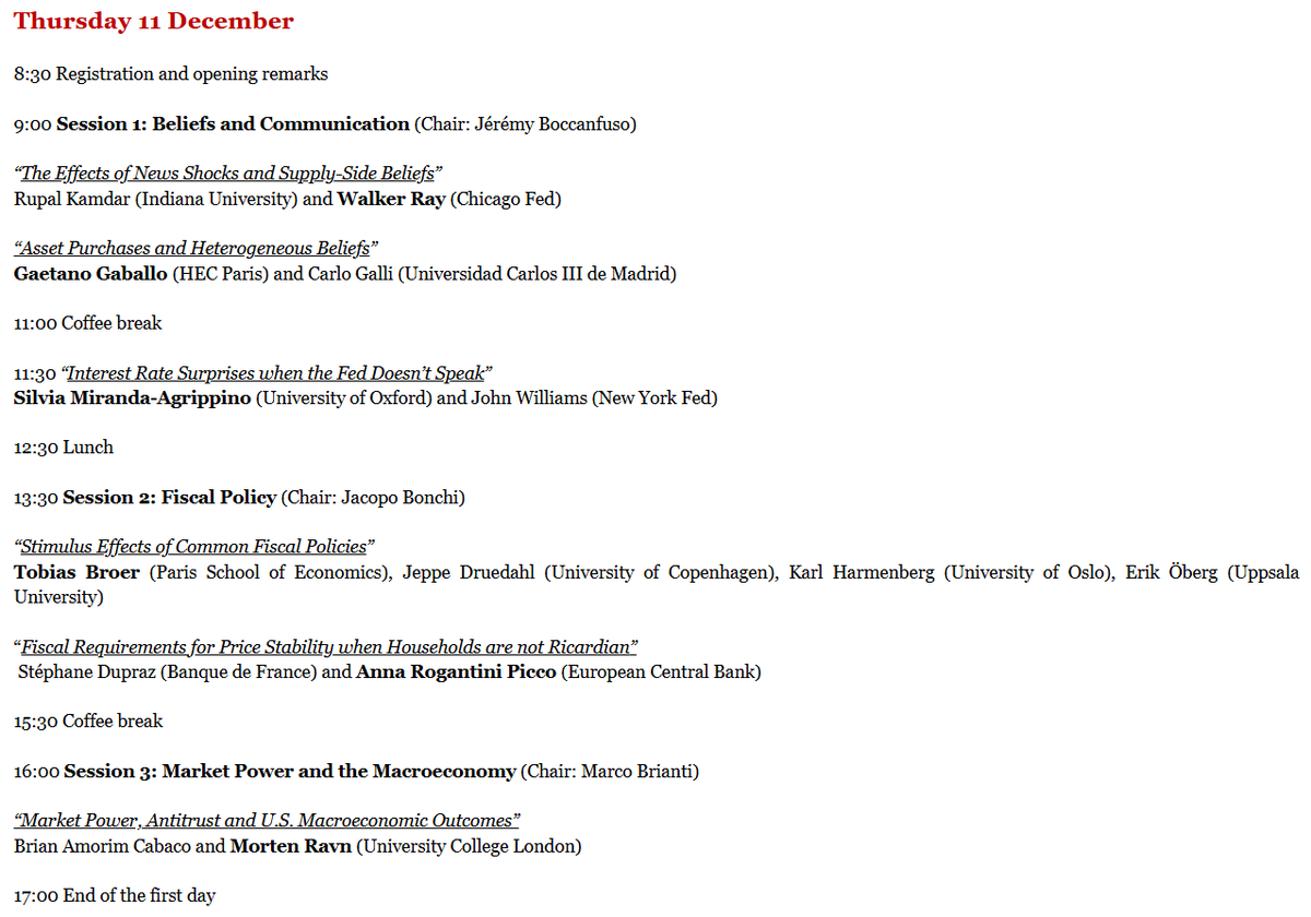 DSE_Unibo's tweet image. 📢 Proud to host the 1st Bologna Macro Meeting on December 11–12, 2025.

2 days of presentations on #beliefs, #fiscalPolicy, #macroeconometrics, and #international macro—bringing together leading scholars from institutions across Europe and the US.

🔗 sites.google.com/view/macro-uni…