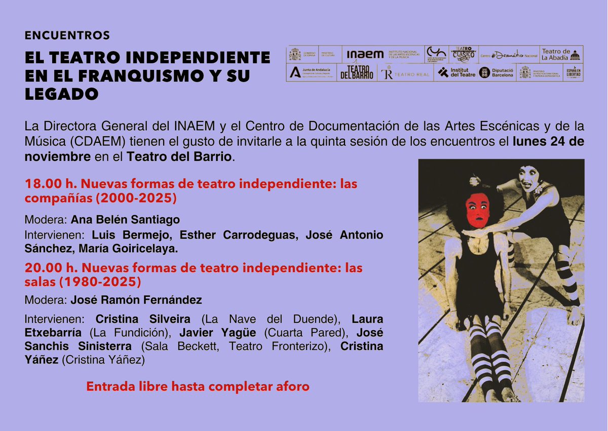 Centro de Documentación Artes Escénicas y Música (@cdaem) on Twitter photo 