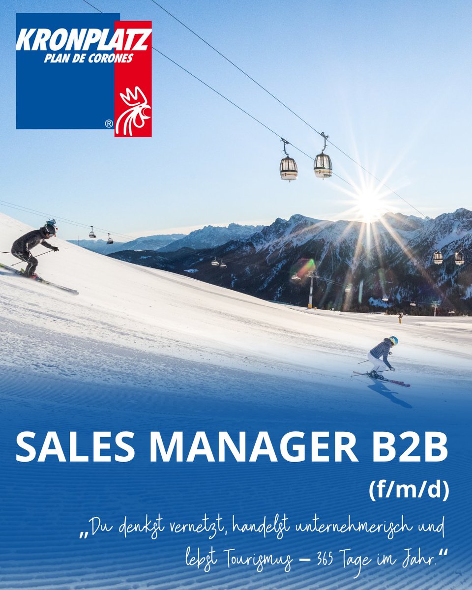 HMlook4U's tweet image. 🏔️ Für das Konsortium Skirama Kronplatz suchen wir eine engagierte, vertriebsorientierte Persönlichkeit als
🎯 Sales Manager B2B – Tourismus

👉 eu1.hubs.ly/H0pVsrM0
#SkiramaKronplatz #Kronplatz #SalesManager #Tourismus #B2B #Karriere #Südtirol #Wintersport #look4U