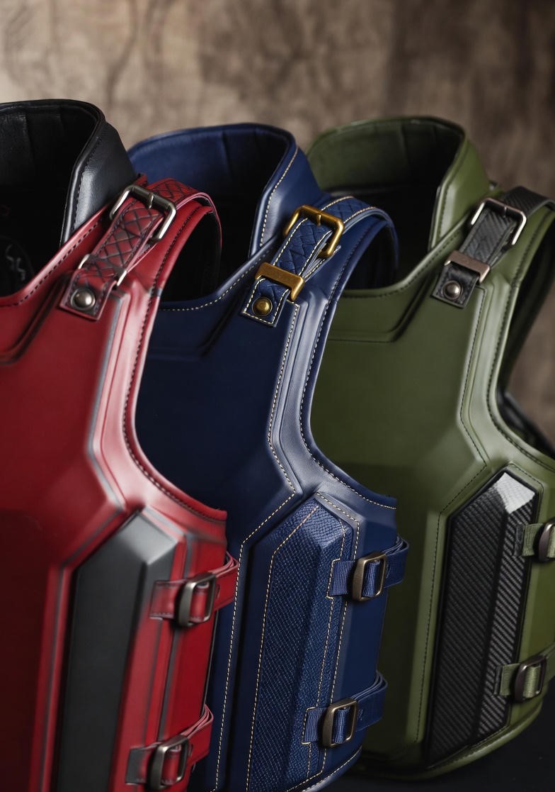 extrauniqueone's tweet image. These are my personal designs. I have lots more. I play no games with my fashion. I am Thee Unique! Made this updated version a couple days ago. What y’all think? 
By: Unique  
Back brace/protective gear, yeah! Holler at me hmm