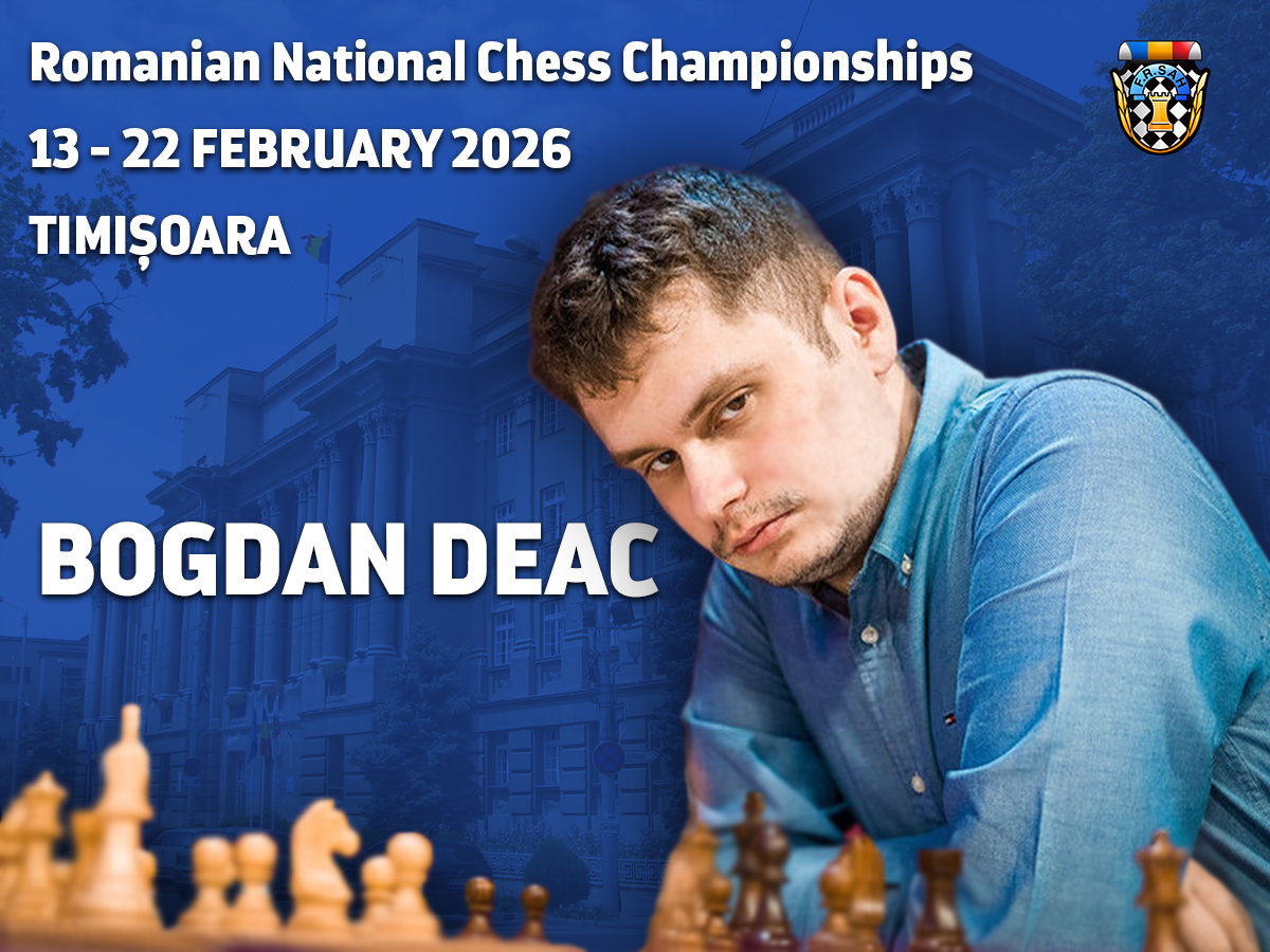 FrsahRo's tweet image. 🇷🇴 @BogdanDeac08 has officially confirmed his participation in the Romanian National Chess Championships, taking place February 13–22, 2026, in Timișoara!

turnee.frsah.ro