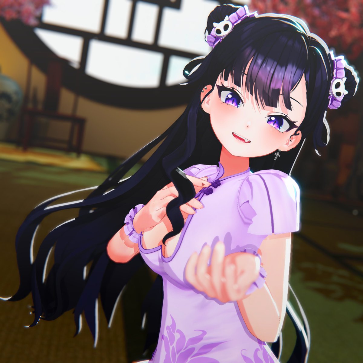 Binz_098's tweet image. 문모모 쿵푸💜
#문모모 #Warudo #MagicaCloth2 #NiloToon